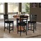 International Concepts 36 in. Solid Wood Round Top Pedestal Dining Table w/4 Counter Height Stools in Distressed Oak/Black K42-36RT-23-S4661724 - alternate 3